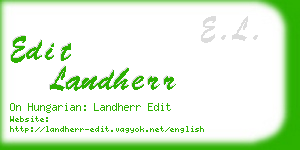 edit landherr business card